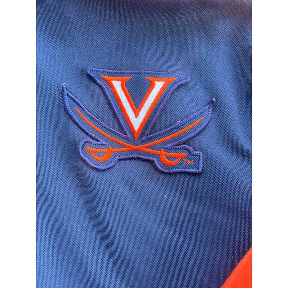 Nike Virginia Cavaliers Full-Zip Jacket Navy Blue/Orange Size M P3 - Picture 2 of 7